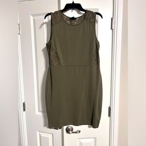 H&M fitted mini dress with lace cut out